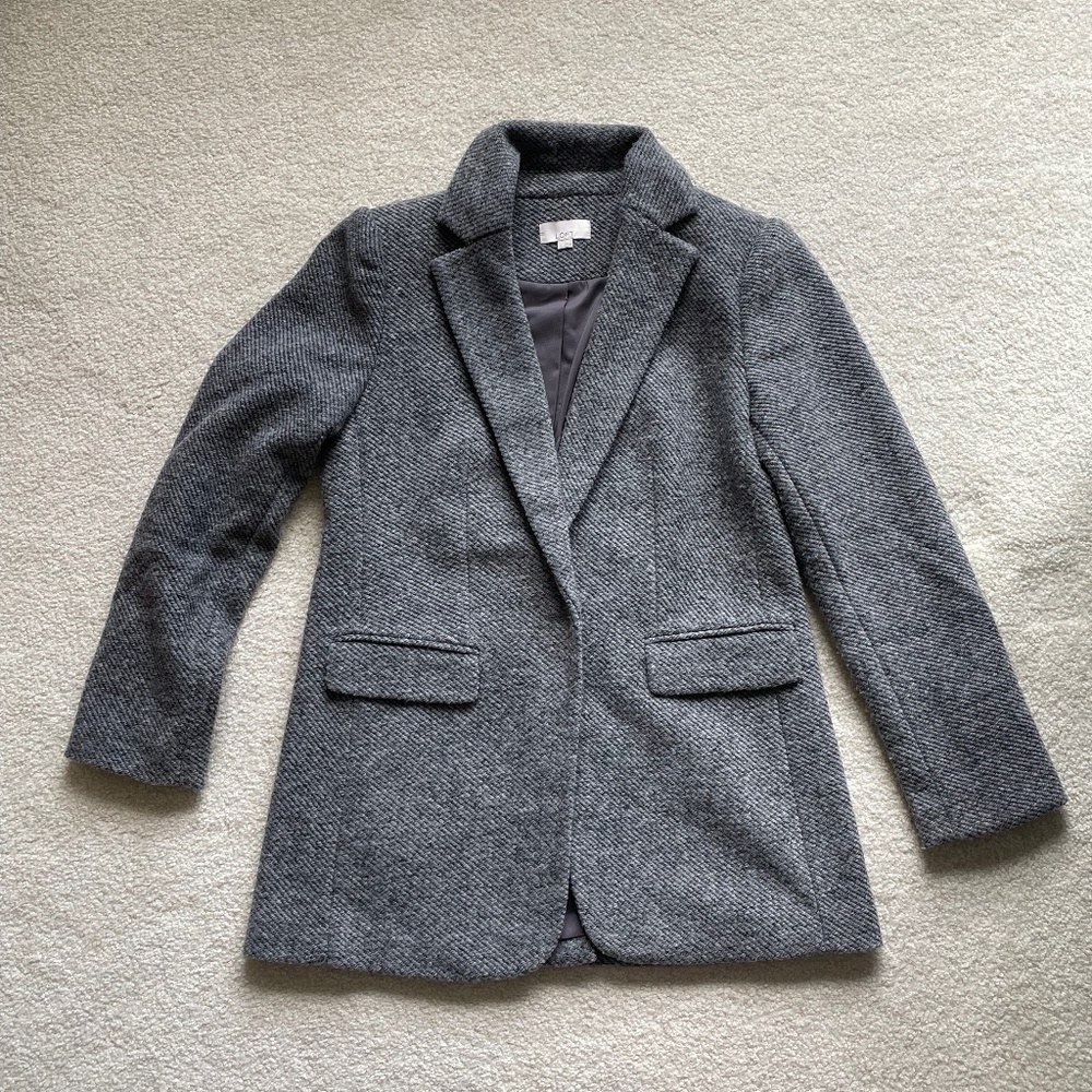Loft Boucle Long Modern Blazer Size 2